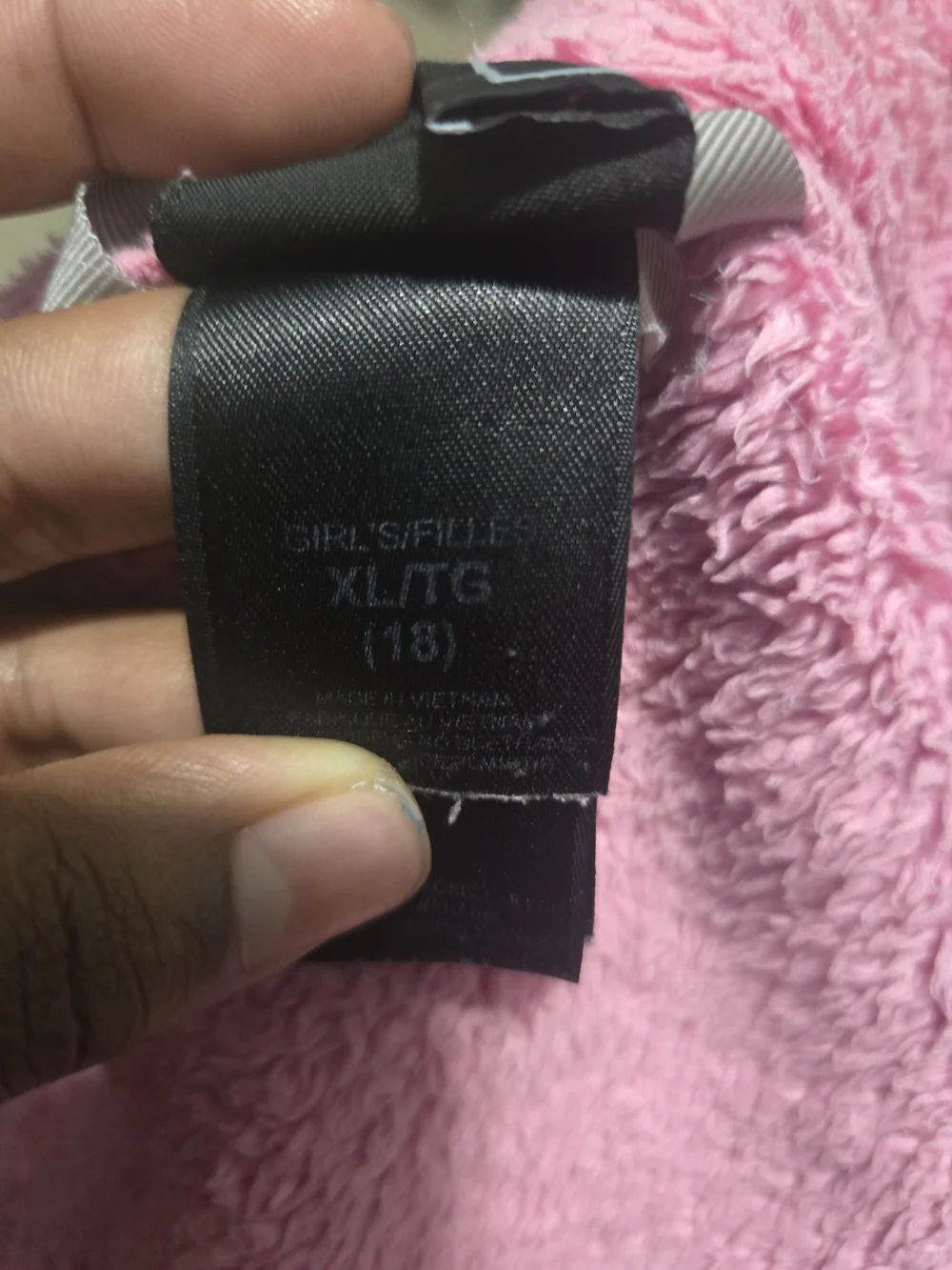 The North Face Girls' Pink Fleece Jacket with Gray Accents